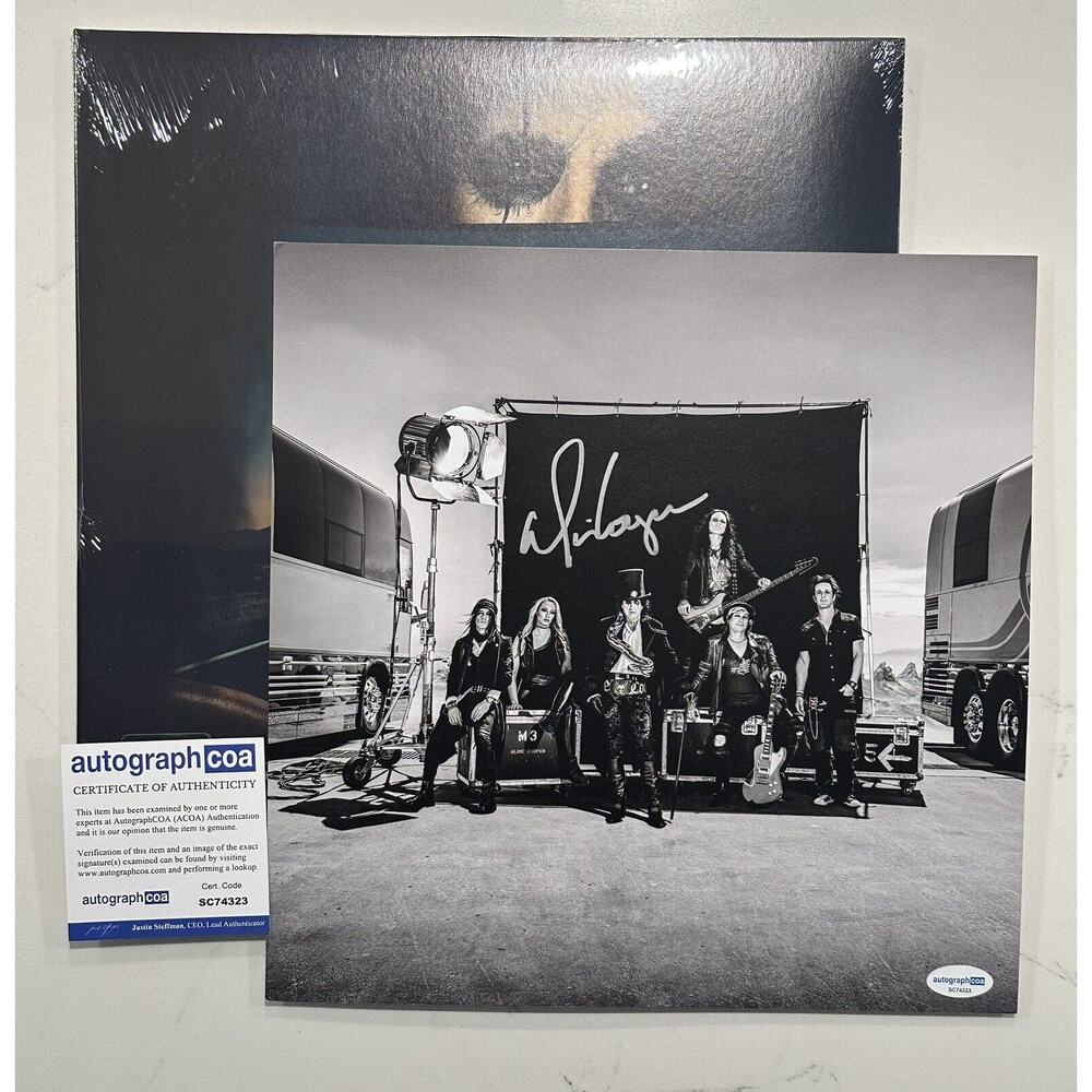ALICE COOPER SIGNED "ROAD" 2 LP 180 GRAM VINYL DVD SET COA Autograph Insert ACOA